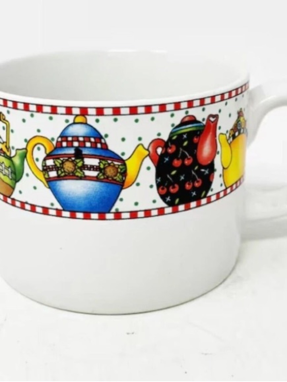 VTG Mary Engelbreit Sakura Afternoon Cup Coffee Mugs Tea Set Of 2 RARE